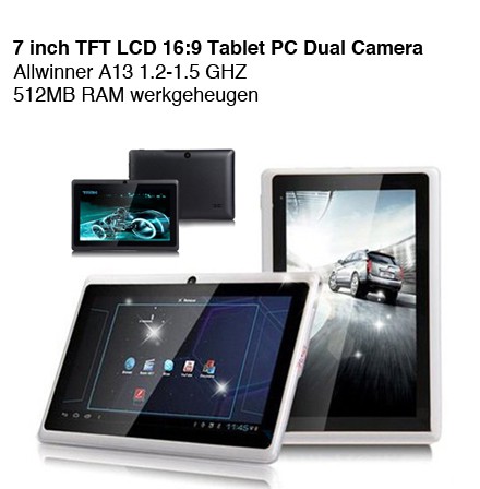 123 Dagaanbieding - 7 Inch Tft Lcd 16:9 Android 4.0 Tablet Pc Dual Camera
