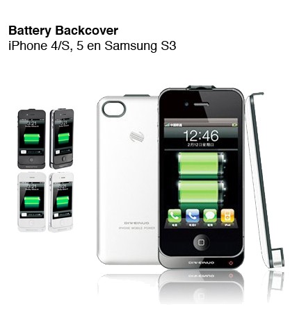 123 Dagaanbieding - Battery Backcover Iphone 4(S) 5 En Samsung S3