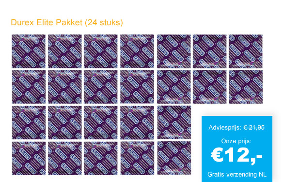 123 Dagaanbieding - Durex Elite Pakket (24 Stuks)