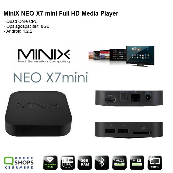 123 Dagaanbieding - Minix Neo X7 Mini Full Hd Media Player