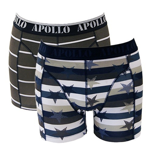 Een Dag Actie - Dagaanbieding Apollo Boxershorts Stars & Stripes