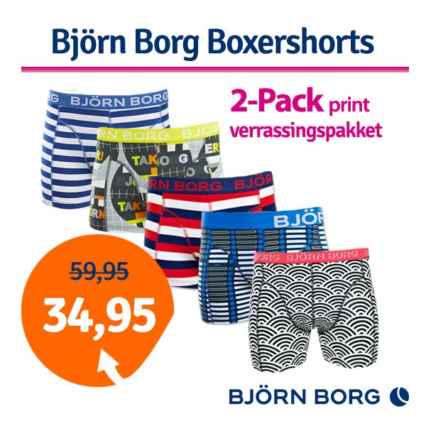 Een Dag Actie - Dagaanbieding Björn Borg Boxershorts