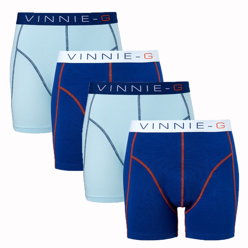 Een Dag Actie - Vinnie-G Boxershorts Jeans - Light 4-Pack