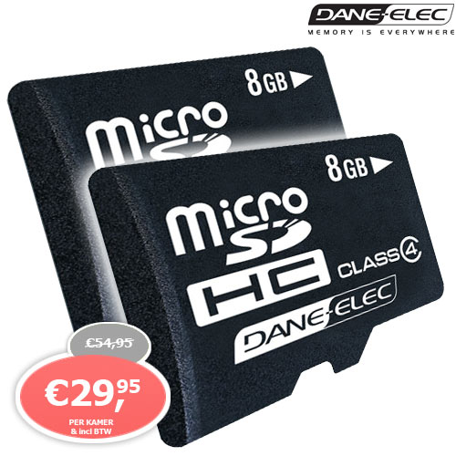 1 Day Fly - 2 X 8Gb Micro Sdhc