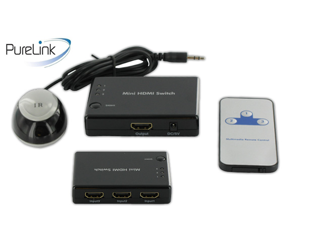 1 Day Fly - 3 Poorts Hdmi Switch Met Afstandsbediening