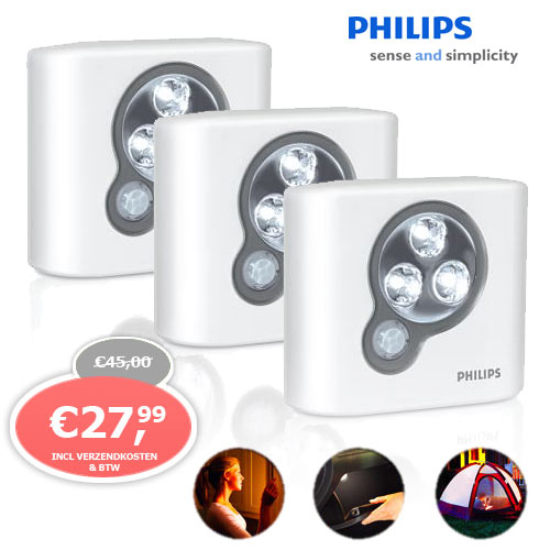 1 Day Fly - 3 X Philips Spoton Led Lampen