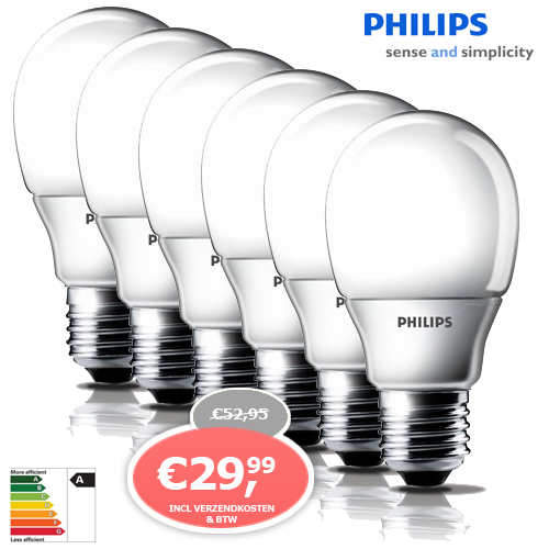 1 Day Fly - 6 X Philips Spaarlamp
