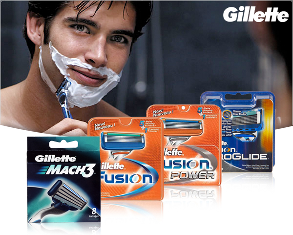 1 Day Fly - 8-​Pack Gillette Mach3, Fusion Power Of Proglide Power
