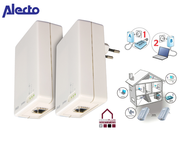 1 Day Fly - Alecto 200 Mbps Ethernet Network Kit