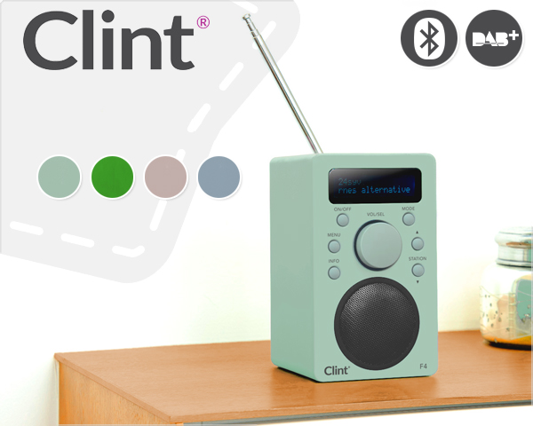 1 Day Fly - Clint Dab+ Design Speaker Met Bluetooth