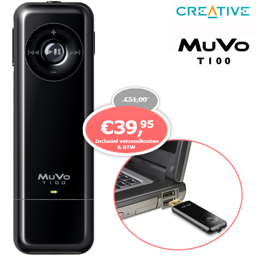 1 Day Fly - Creative Muvo T100 4Gb Mp3 Player
