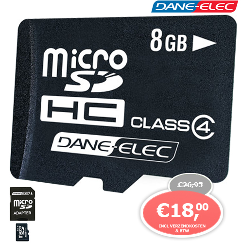 1 Day Fly - Dane-elec 8Gb Microsdhc Card
