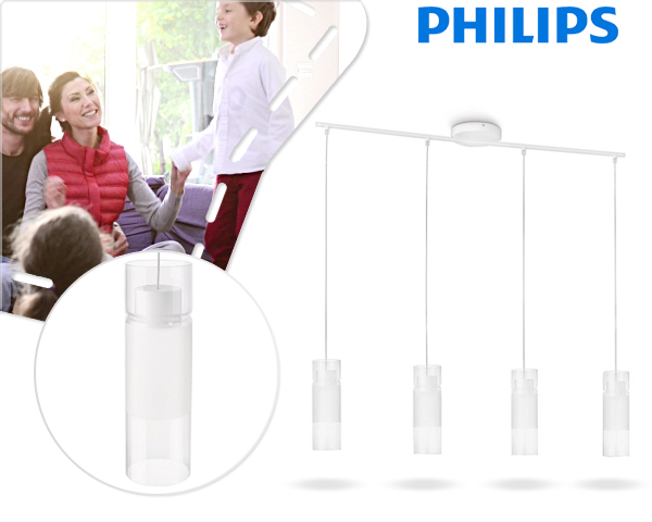 1 Day Fly - Exclusieve Philips Myliving 4-​Spots Aln Led Hanglamp