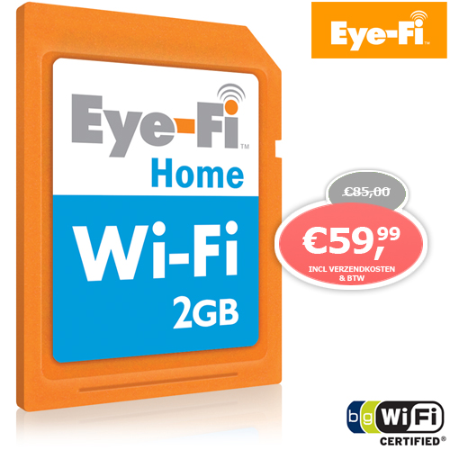 1 Day Fly - Eye-fi Home 2Gb Sd Card Met Wifi