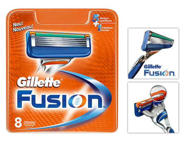 1 Day Fly - Gillette Fusion 8-Pack Scheermesjes