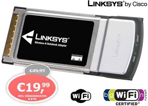 1 Day Fly - Linksys Wireless-n Notebook Adapter Wpc300n