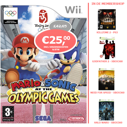 1 Day Fly - Mario En Sonic Op De Olympische Spelen