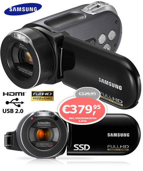 1 Day Fly - Samsung Full Hd Videorecorder Met Ssd Opslag