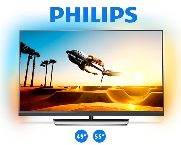 1 Day Fly - Ultraslanke Philips 4K Led Android Tv
