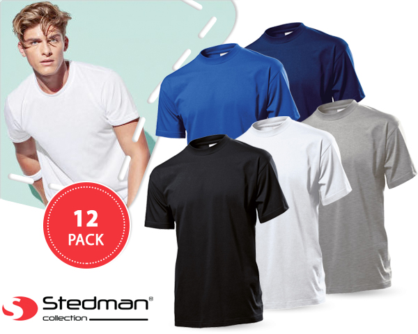 1 Day Fly Lady - 12-​Pack Stedman Basic T-​Shirts