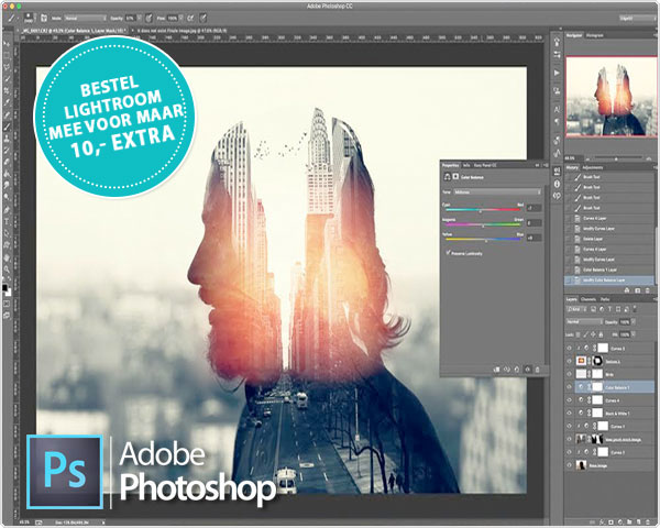 1 Day Fly Lady - Online Cursus Photoshop Cc 2018