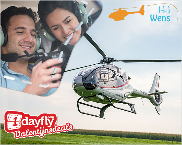 1 Day Fly Lady - Voucher Voor Een Helikoptervlucht Met Uw Valentijn