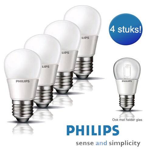 1masterdeal - 4X Philips E27 Led Lamp