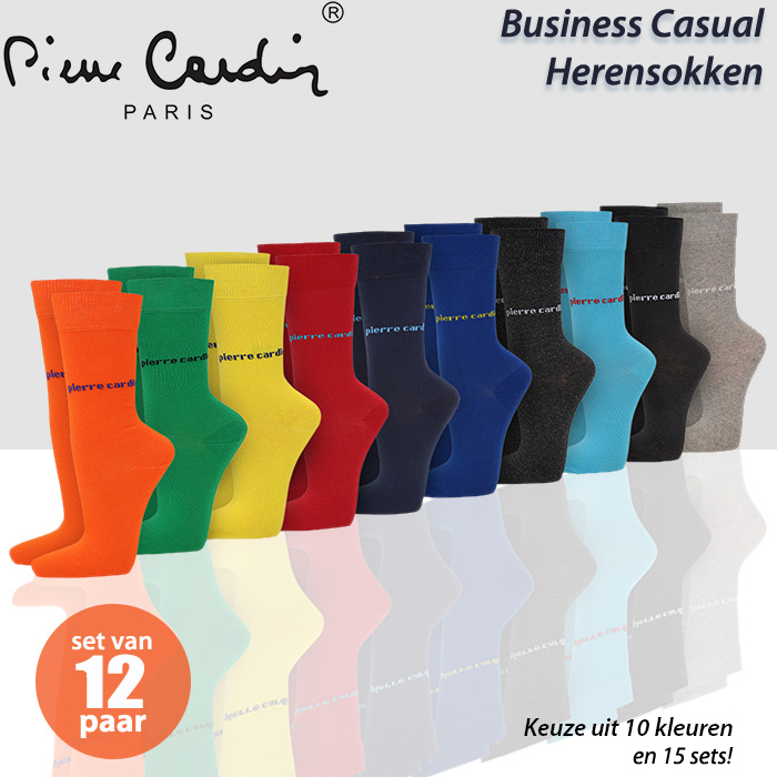 24 Deluxe - 12 Paar Pierre Cardin Casual Sokken