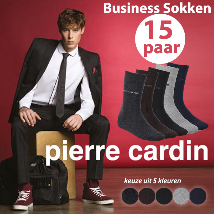 24 Deluxe - 15 Paar Pierre Cardin Business Sokken