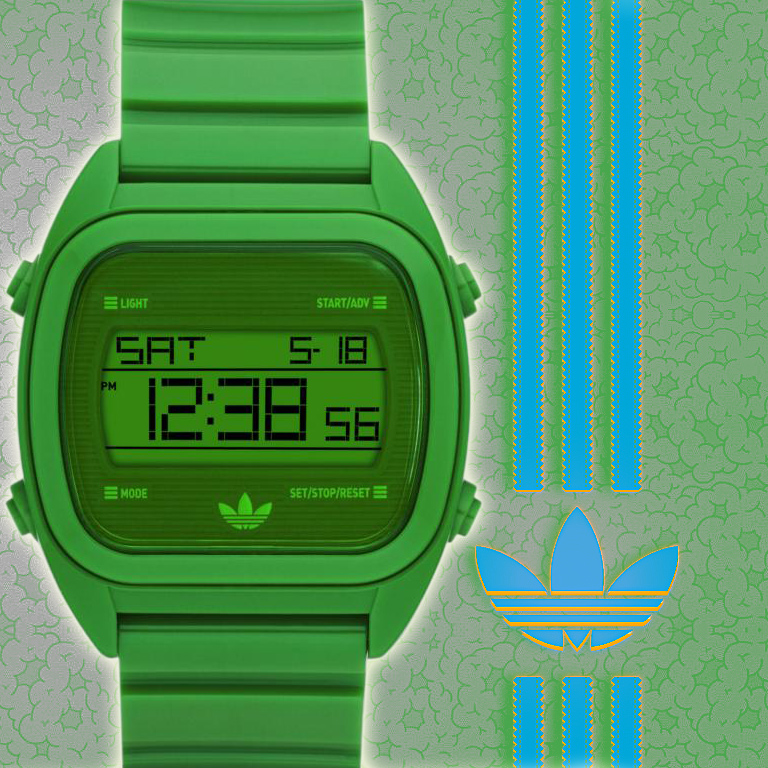 24 Deluxe - Adidas Digitaal Retro Horloge