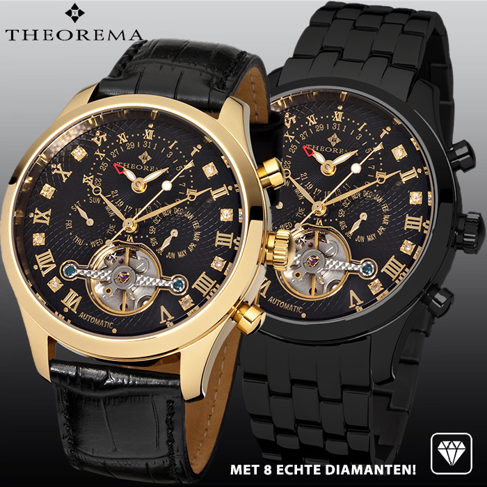 24 Deluxe - Automatisch Design Horloge By Theorema