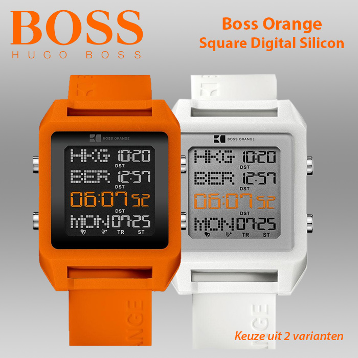 24 Deluxe - Boss Orange Digitaal Horloge