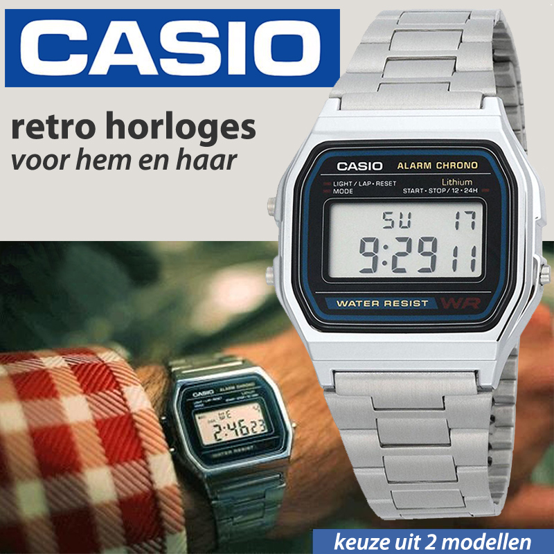 24 Deluxe - Casio Retro Horloge