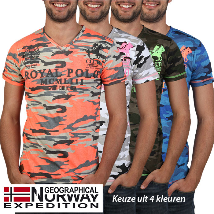 24 Deluxe - Geographical Norway Camouflage T-shirts