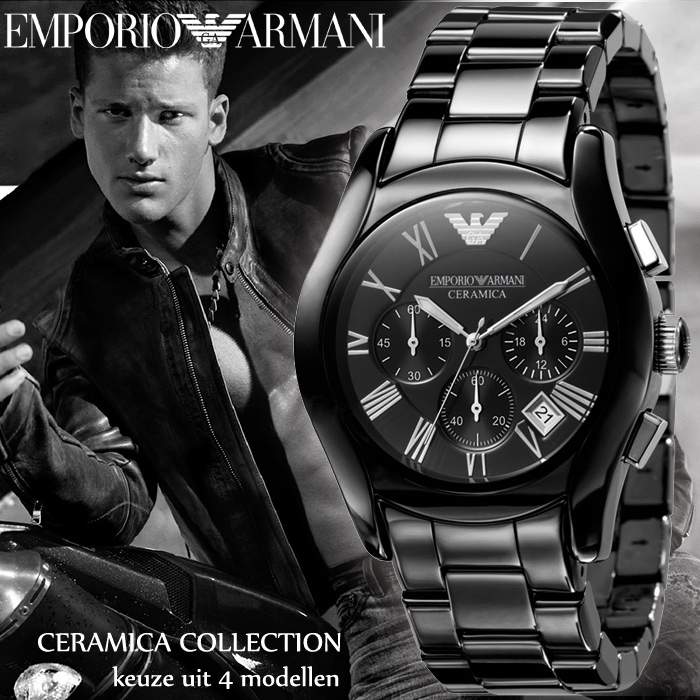 24 Deluxe - Luxe Armani Ceramica Horloge
