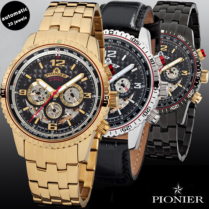 24 Deluxe - Luxe Automatische Horloges By Pionier
