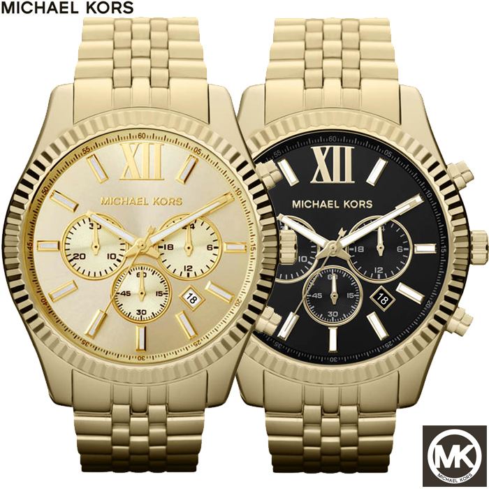 24 Deluxe - Michael Kors Lexington Gold Horloges
