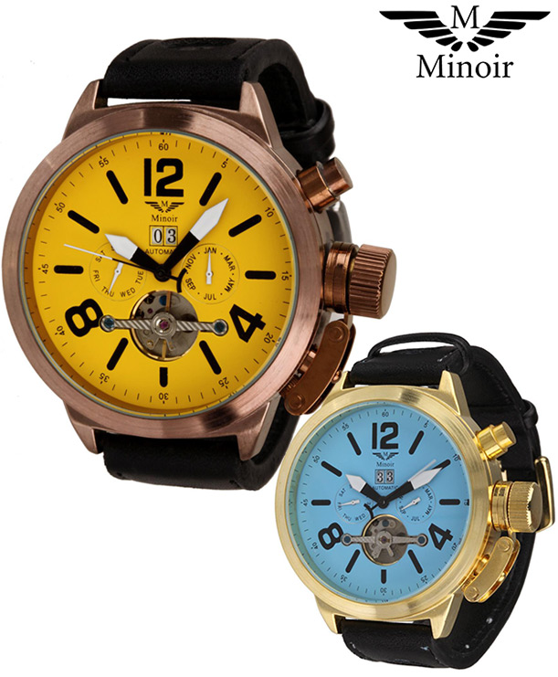 24 Deluxe - Minoir St.omer Automaat Xxl Horloge