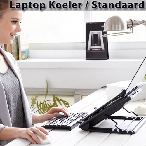 24 Deluxe - Notebook Koeler / Standaard
