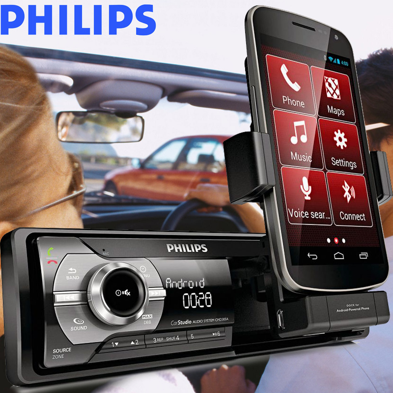 24 Deluxe - Philips Autoradio Met Iphone Android Dock