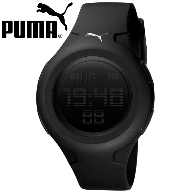 24 Deluxe - Puma Spin Black Digitaal Horloge Pu910441001