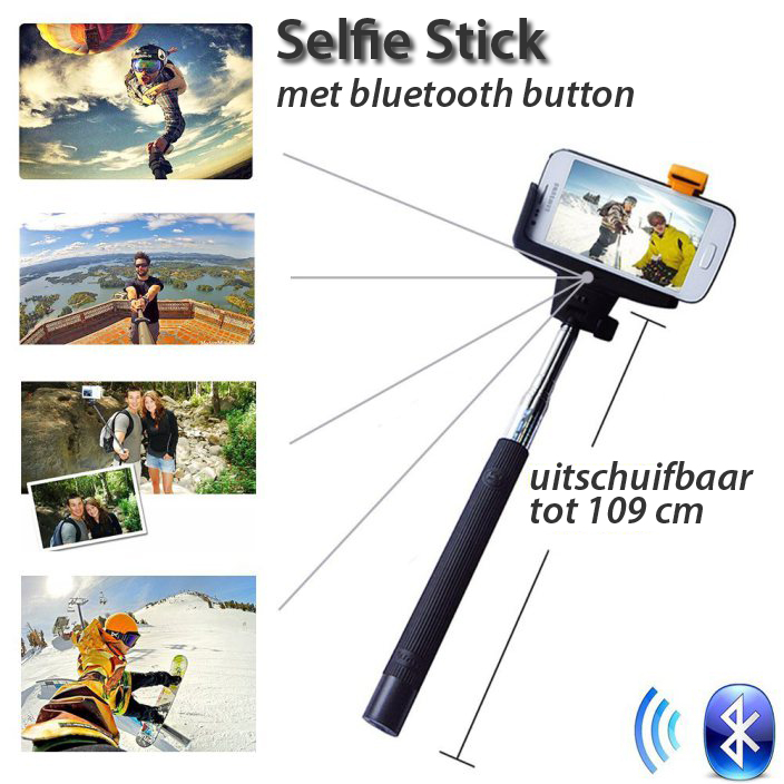 24 Deluxe - Selfie Stick Met Bluetooth