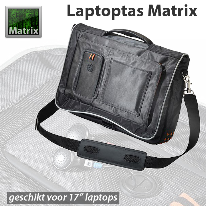 24 Deluxe - Stijlvolle Praktische Laptoptas 17"