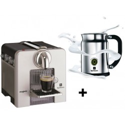 One Time Deal - Magimix Nespresso Le Cube M220a (Zilvergrijs) + Aeroccino