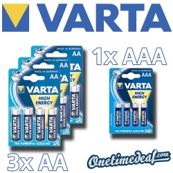 One Time Deal - Varta Batterijen 12X Aa, 4X Aaa