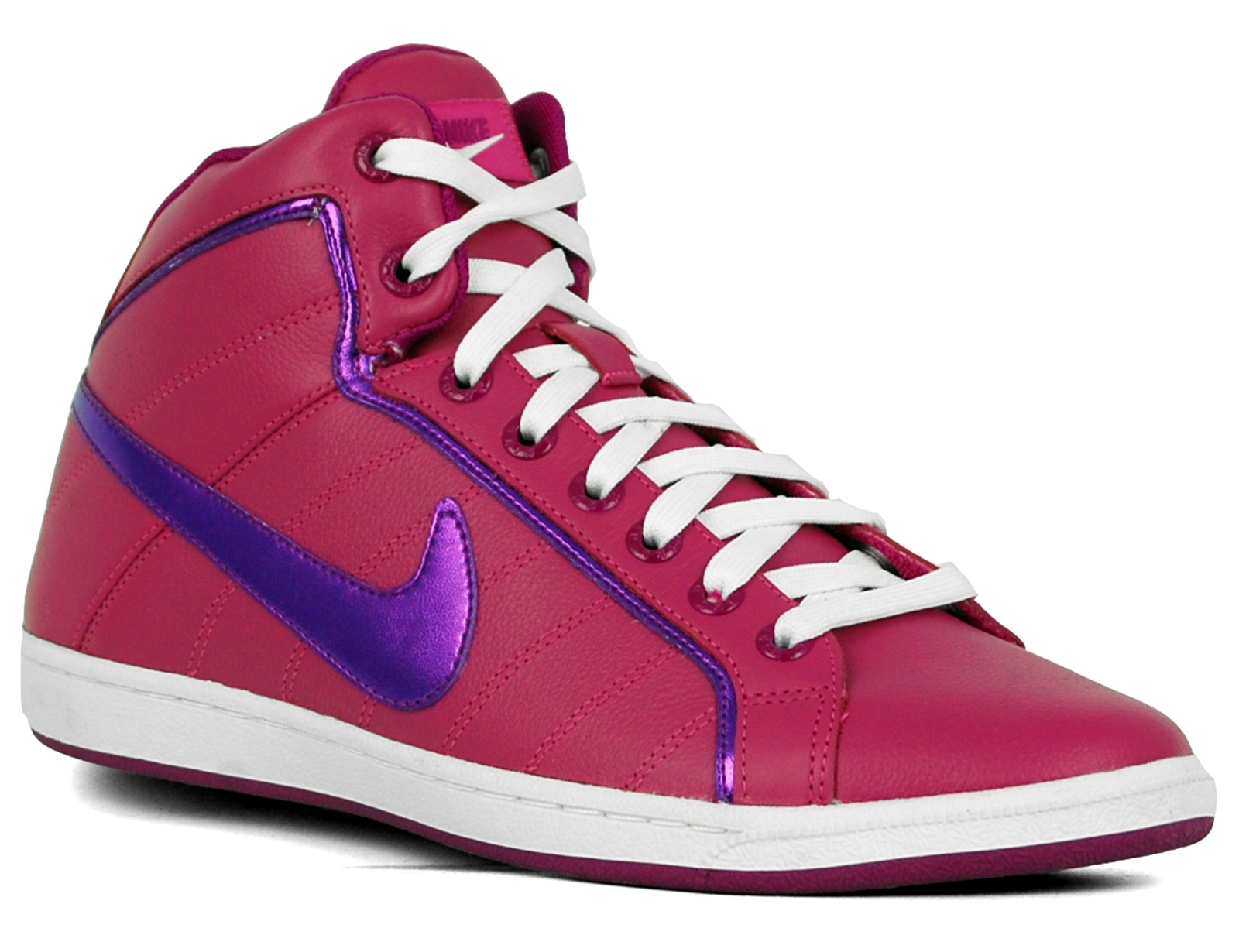 Avantisport - Nike - Womens Court Tradition Leather Mid - New Magenta/red Plum/white