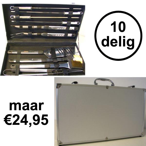 Buy This Today - 10 Delige Bbq Set