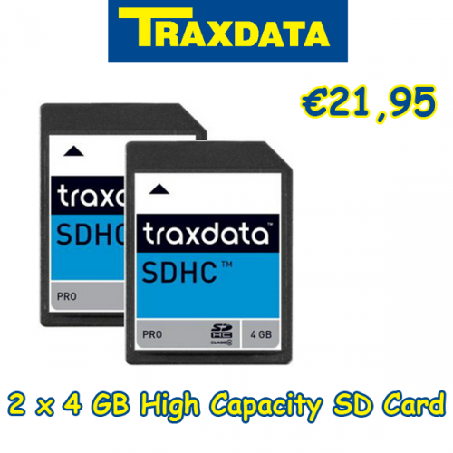 Buy This Today - 2 X 4 Gb High Capacity Sd Card Van Traxdata