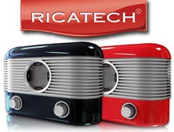 Buy This Today - Ricatech Retro Fm Radio En Thermometer In Het Rood Of Zwart