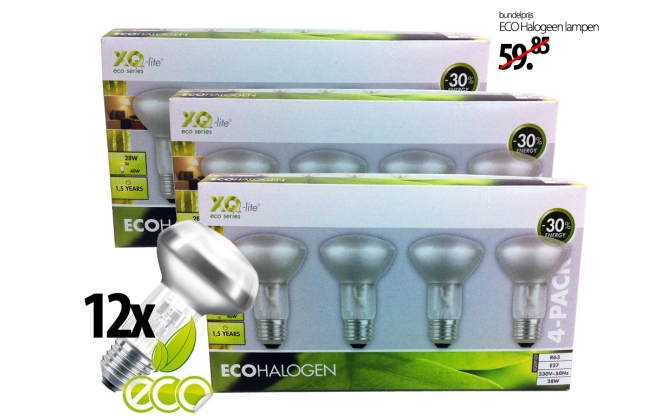 Click to Buy - 12x XQ-Lite Eco-Halogeen Lampenset